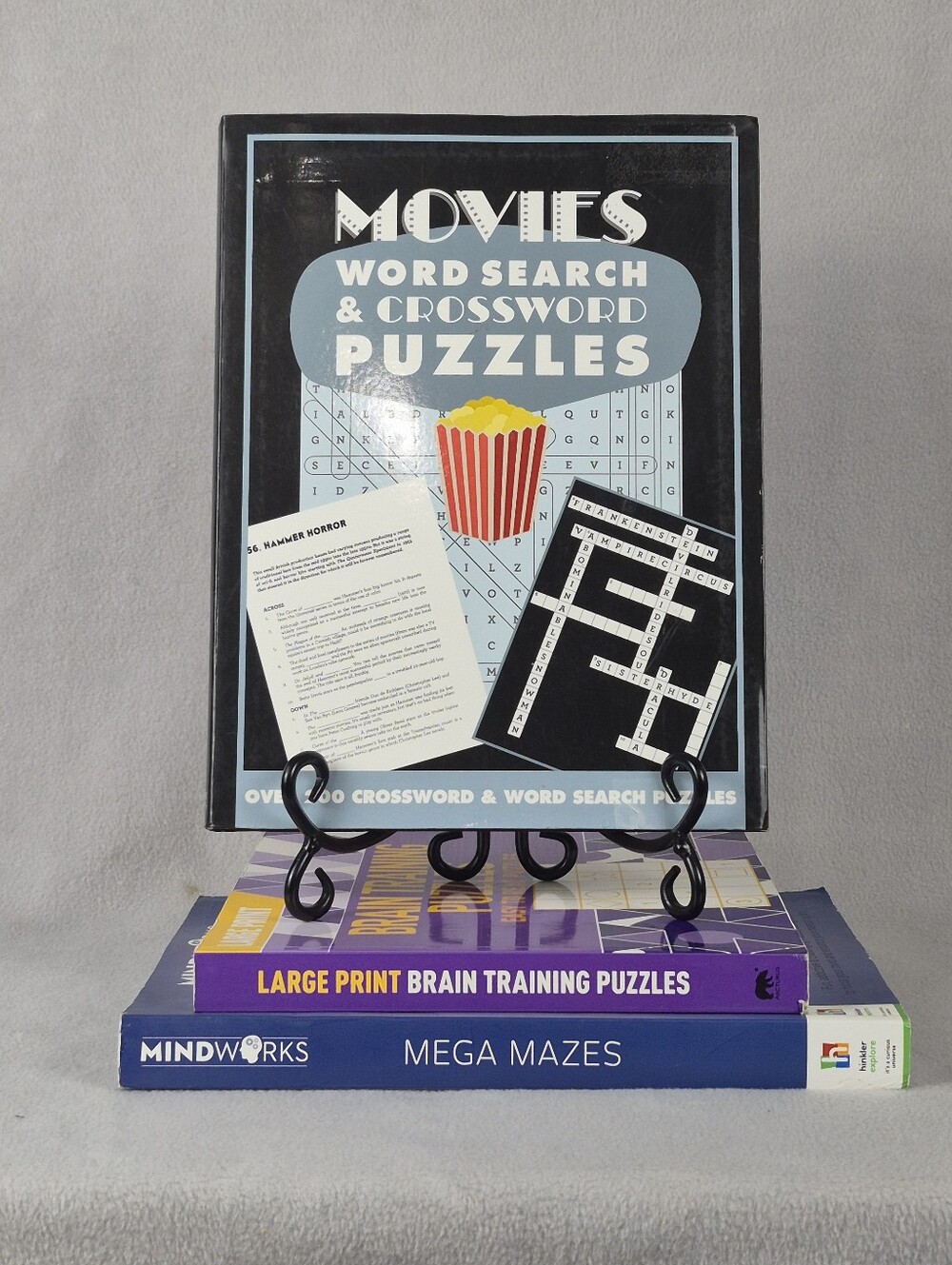 Large Print Puzzle Book and Mega Maze Bundle β Set of 3